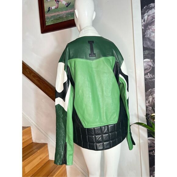 Urban Outfitters x ICEBERG Leather Biker Jacket/ size 46 - Picture 8 of 11